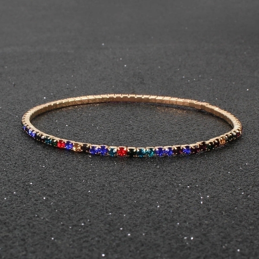 Fashion Geometric Rhinestone Iron Diamond No Inlaid Women'S Bracelets