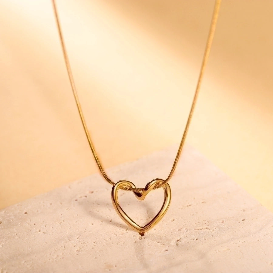 Elegant Heartbeat Pendant Necklace