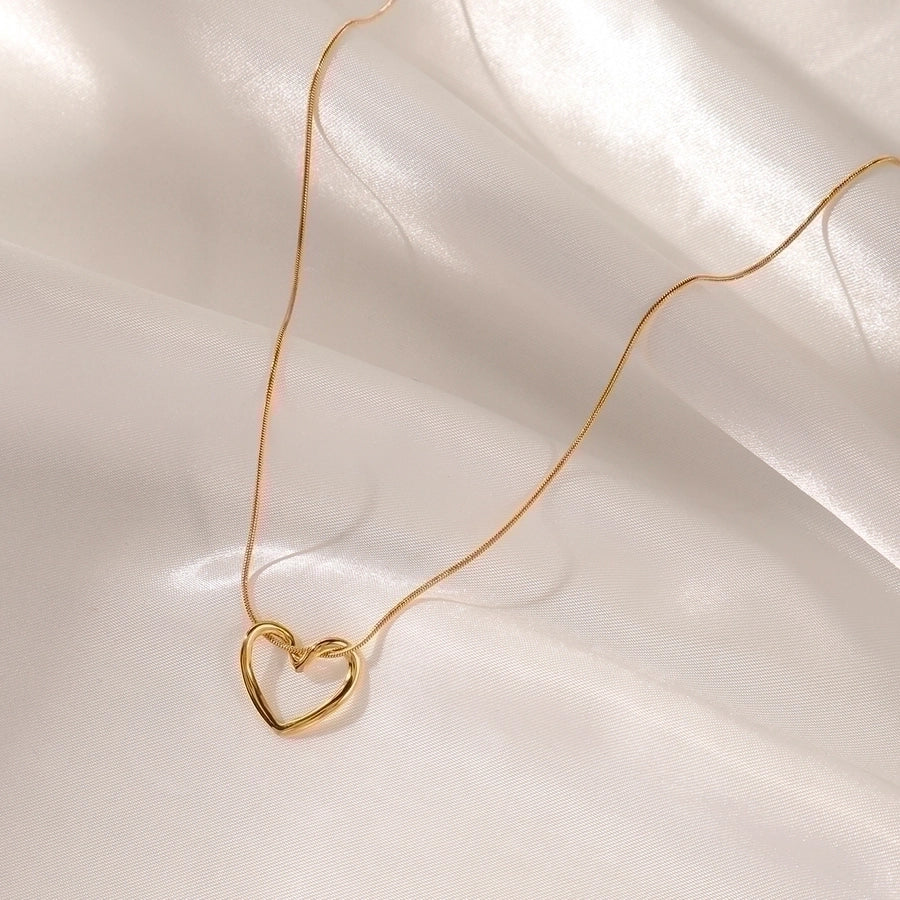 Elegant Heartbeat Pendant Necklace