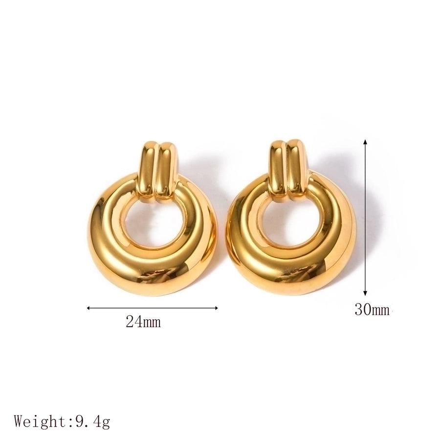 Classic Style 18K Gold Plated Earrings