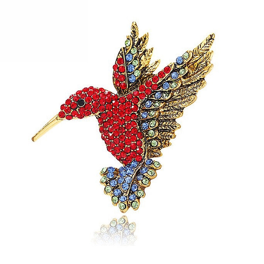 Chic Bird Rhinestone Alloy Brooch