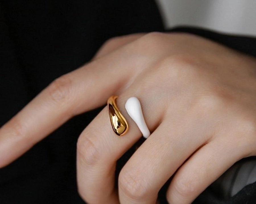 Minimalist color block Ring