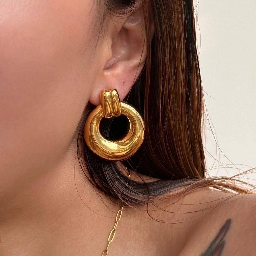 Classic Style 18K Gold Plated Earrings