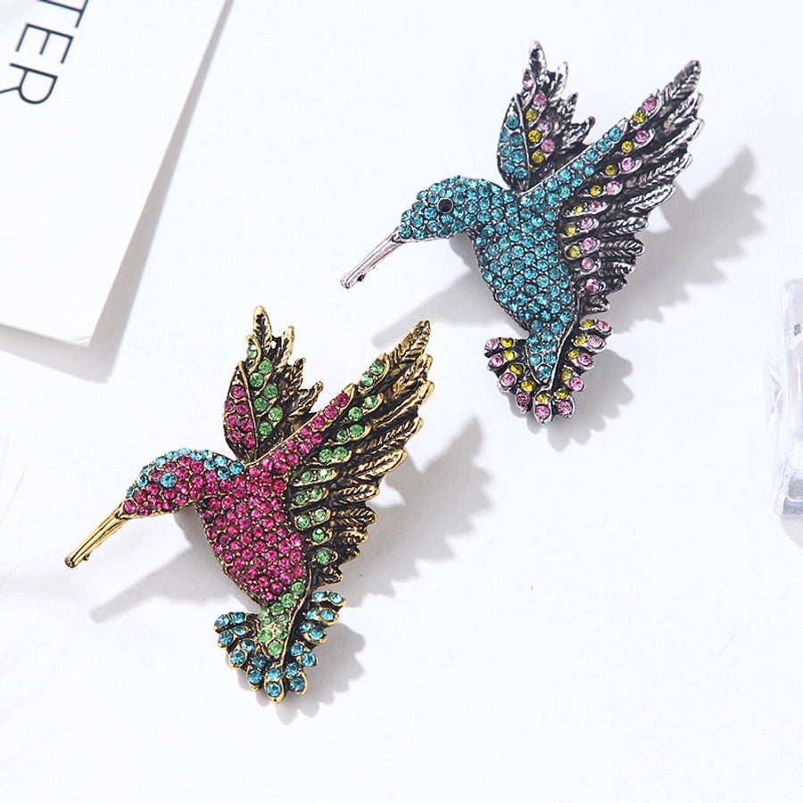 Chic Bird Rhinestone Alloy Brooch