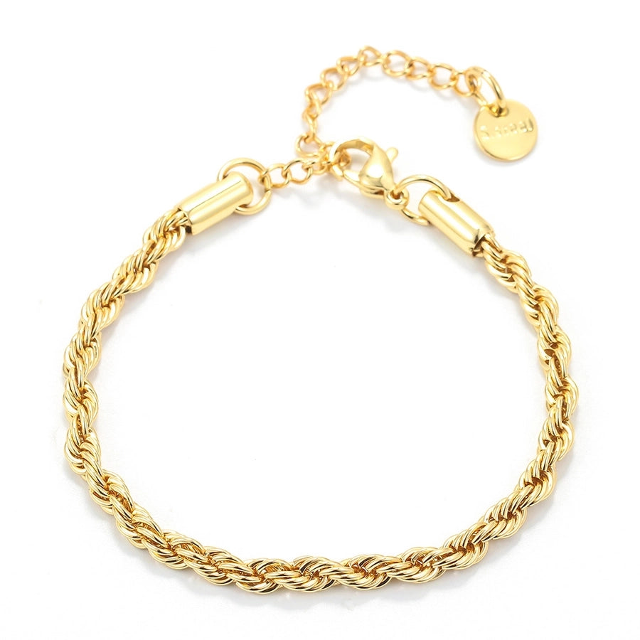 18K Gold Plated Geometric Zircon Gold Plated Bracelet