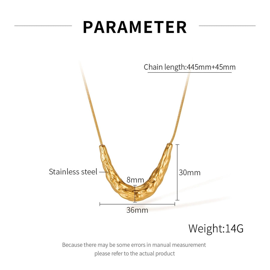 18K Gold Plated Minimalist style Ultra shaped Necklace