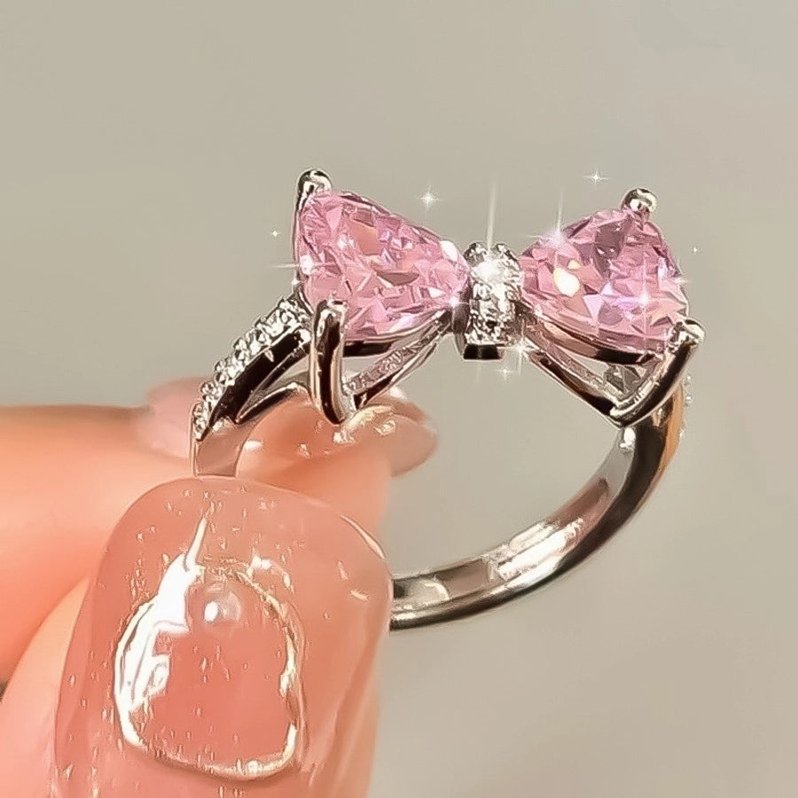 Bow Belle zircon Ring