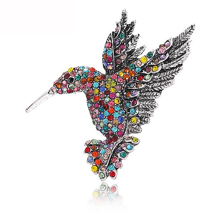 Chic Bird Rhinestone Alloy Brooch