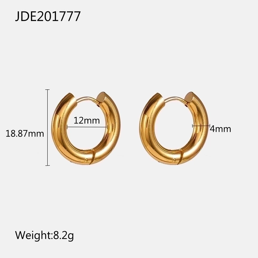 18k gold-plated Chic Hoop Earrings