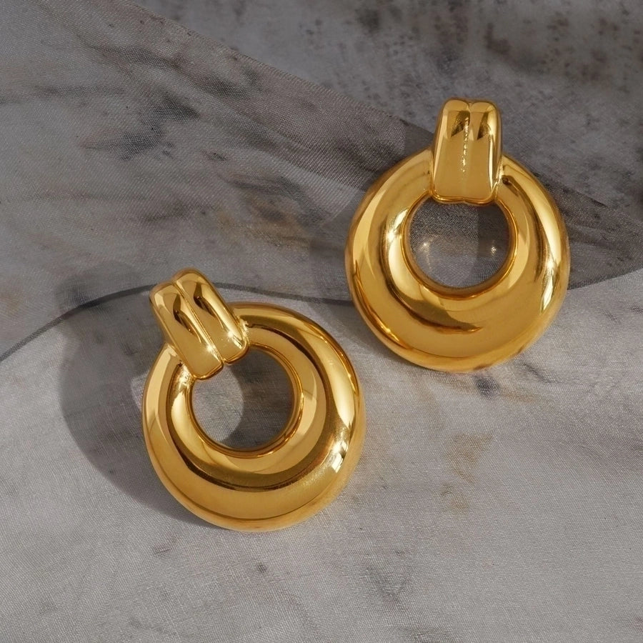 Classic Style 18K Gold Plated Earrings