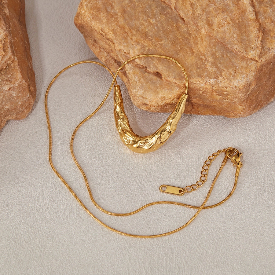 18K Gold Plated Minimalist style Ultra shaped Necklace