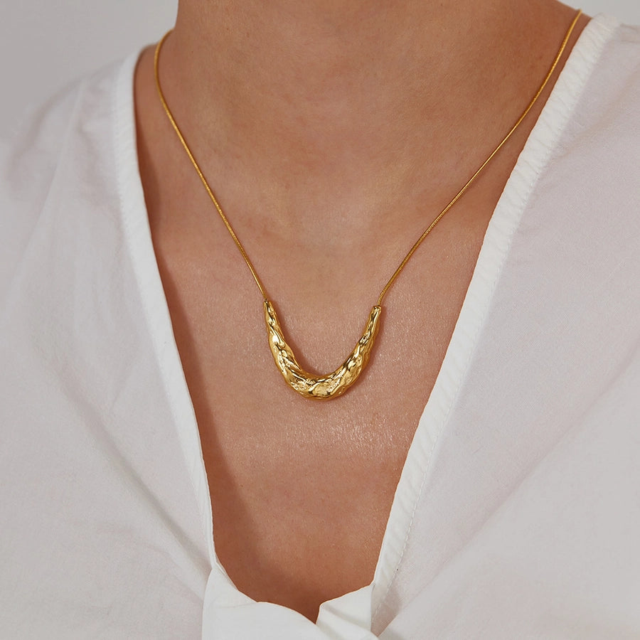 18K Gold Plated Minimalist style Ultra shaped Necklace