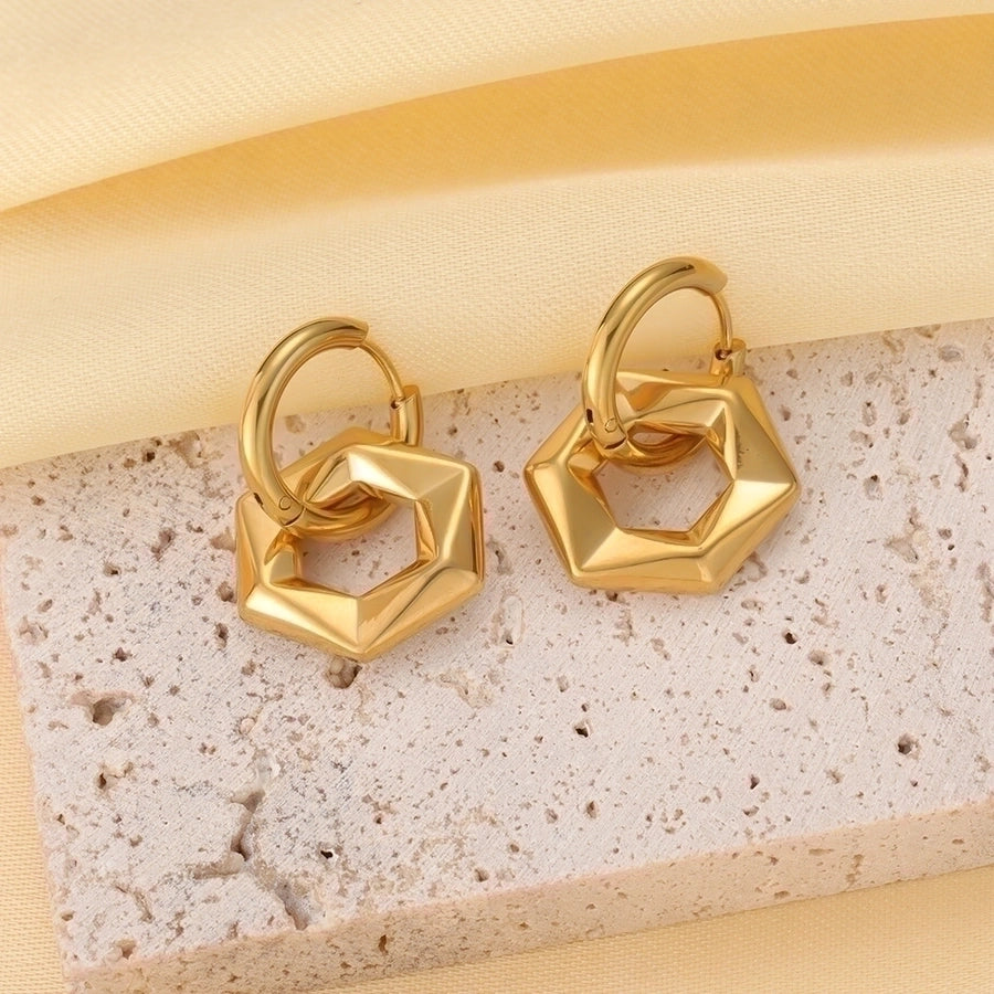 Charming Pentagram Heart Hoop Earrings collection