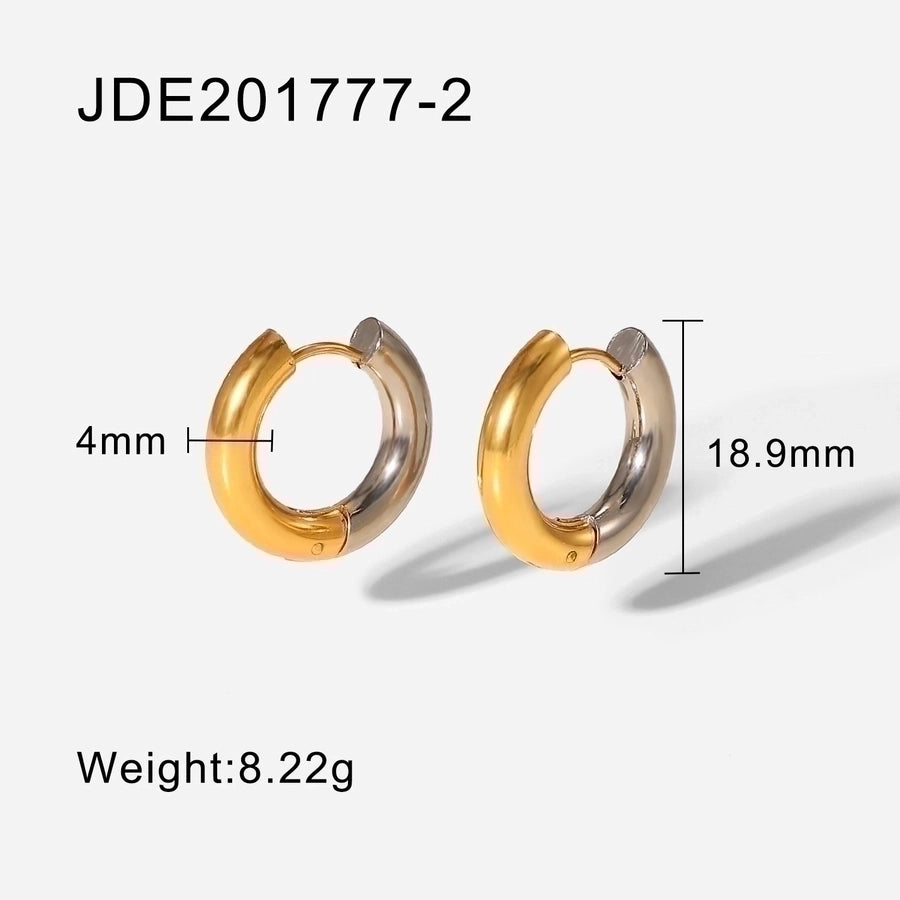 18k gold-plated Chic Hoop Earrings