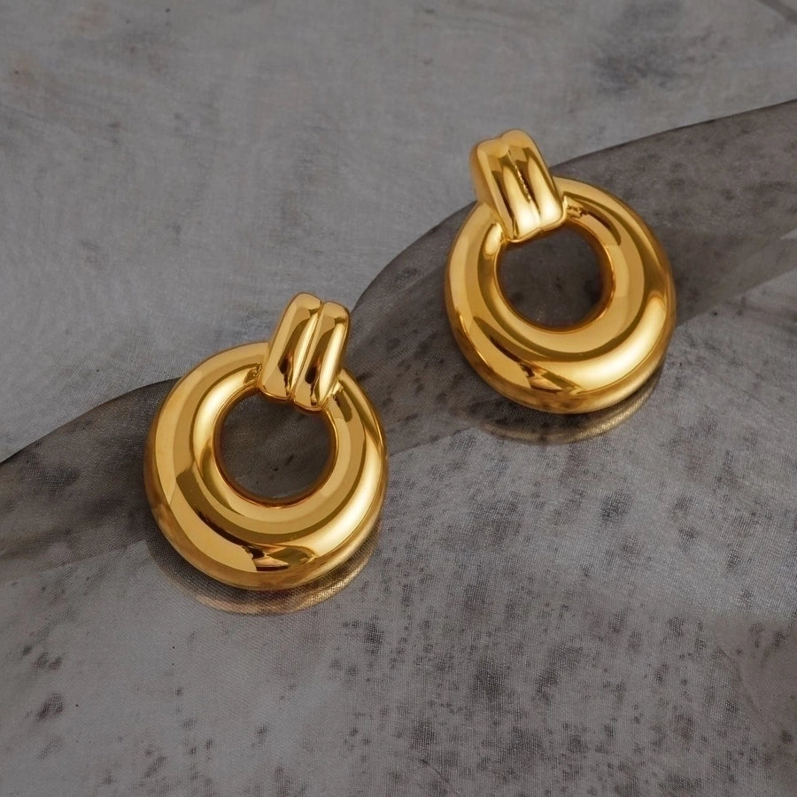 Classic Style 18K Gold Plated Earrings