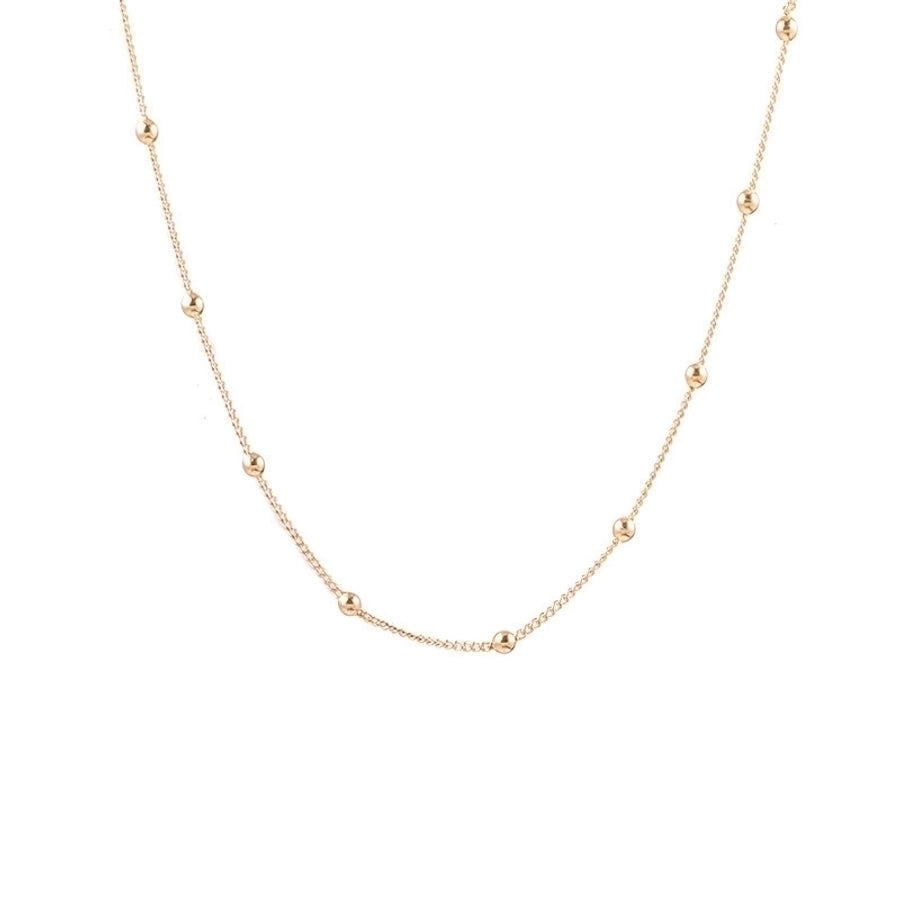 304 Stainless Steel 18K Gold Plated Simple Style Plating Geometric Necklace