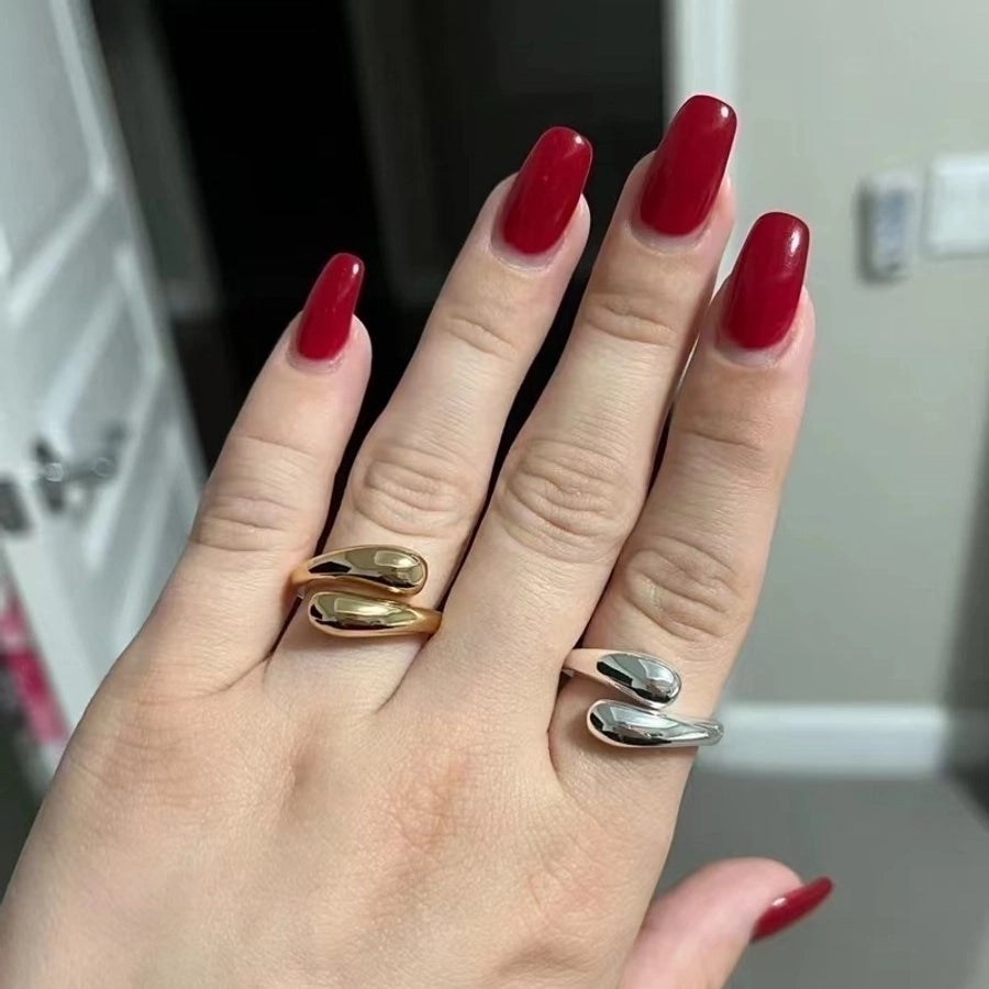 Copper Solid Color Open Rings