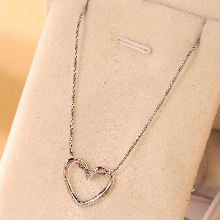 Elegant Heartbeat Pendant Necklace