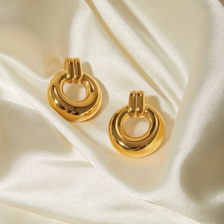 Classic Style 18K Gold Plated Earrings