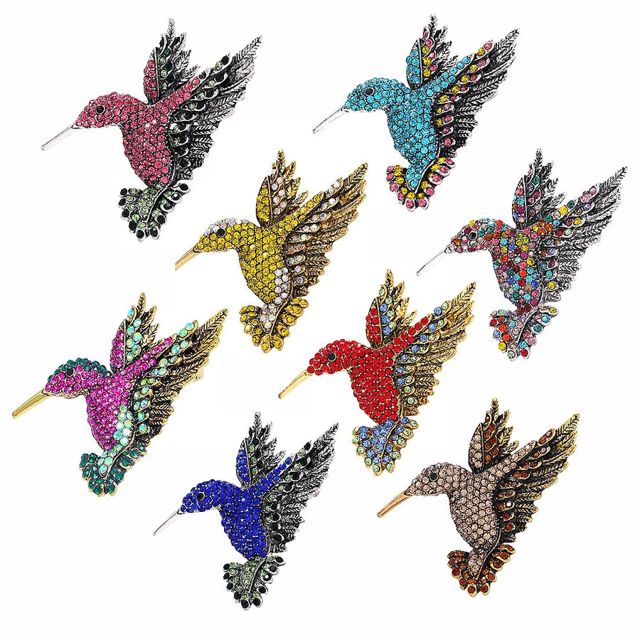 Chic Bird Rhinestone Alloy Brooch