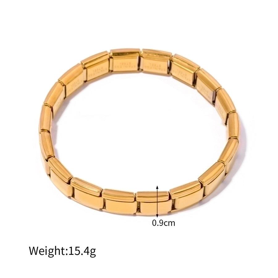 Cosmopolitan Solid Color Gold Plated Bangle