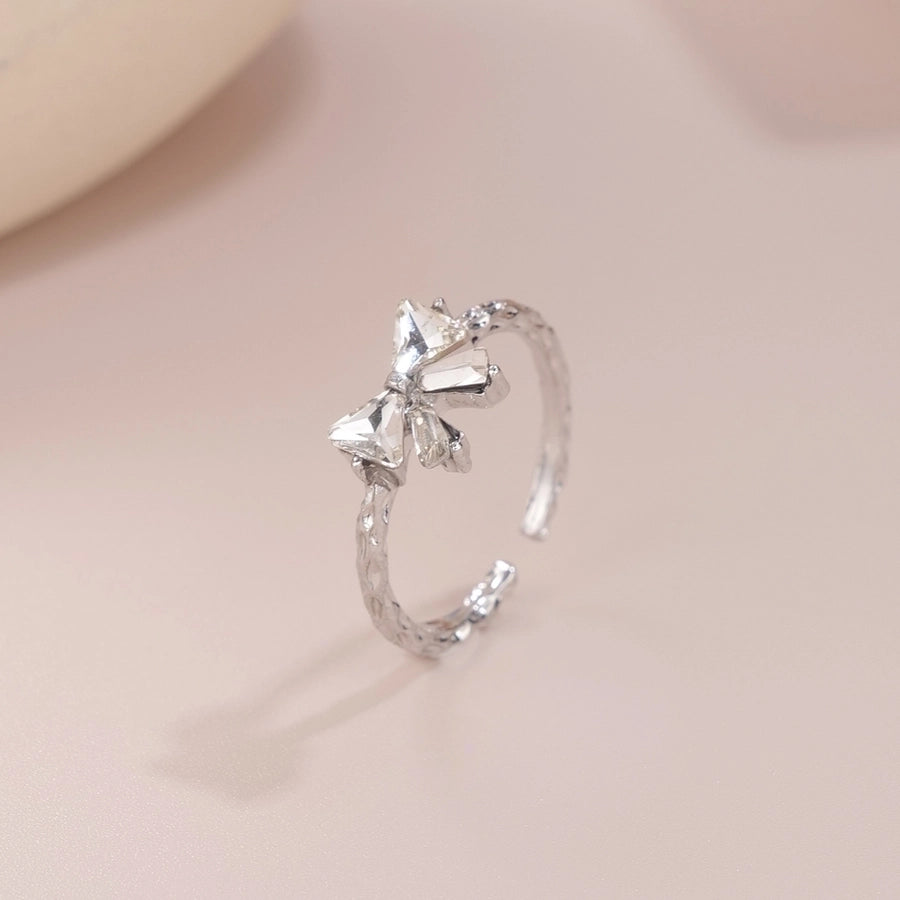 Bow Belle zircon Ring