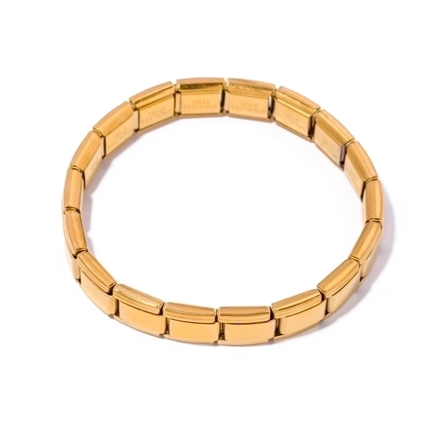 Cosmopolitan Solid Color Gold Plated Bangle